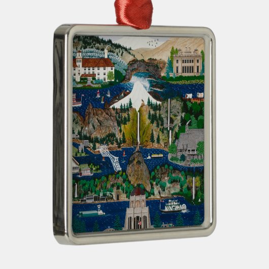 Ornement En Métal Célébration de la gorge de Columbia River (Droite)