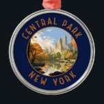 Ornement En Métal Central Park New York Retro Cercle désorganisé<br><div class="desc">Image vectorielle de Central Park. Central Park est un parc urbain entre les quartiers Upper West Side et Upper East Side de Manhattan à New York qui a été le premier parc paysager aux États-Unis.</div>