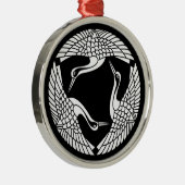 Ornement En Métal Cercle de trois grues (Droite)