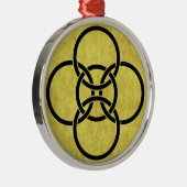 Ornement En Métal Cercles de Croix Borromée (Droite)