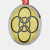 Ornement En Métal Cercles de Croix Borromée (Gauche)