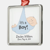 Ornement En Métal C'est un garçon ! Faire-part (Gauche)
