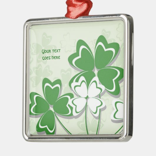 Ornement En Métal Chance chanceuse shamrock irlandais St. Patricks D (Gauche)