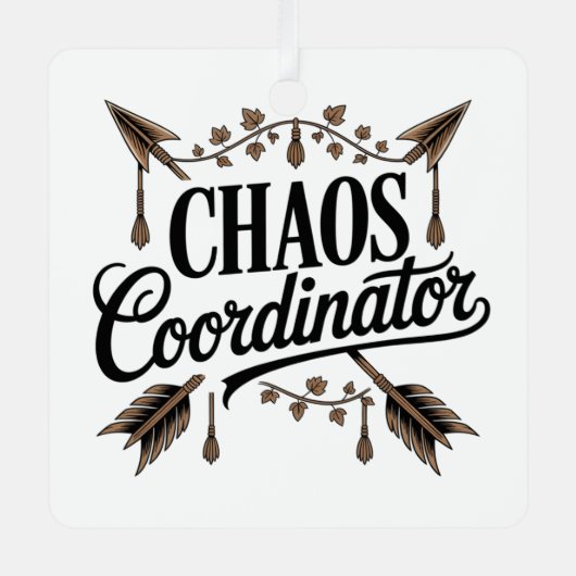 Ornement En Métal Chaos Coordinator (Recto)
