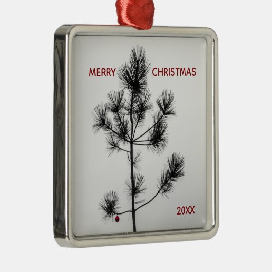 Ornement En Métal Charlie Style Brown Arbre de Noël (Droite)