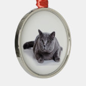 Ornement En Métal Chat gris (Droite)
