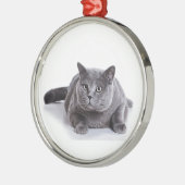 Ornement En Métal Chat gris (Gauche)