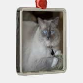 Ornement En Métal Chatte Ragdoll (Droite)