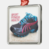 Ornement En Métal Chaussures de course (Gauche)