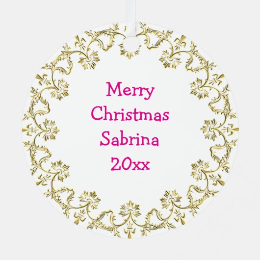 Ornement En Métal Chaussures et fleurs en Ballet Rose (Verso)