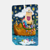 ORNEMENT EN MÉTAL CHAUSSURES NÉERLANDAISES PÈRE NOËL SHIP, ICEBERGS, (Avant gauche)