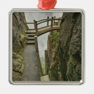 Ornement En Métal Chemin et petit pont, Montagne Jaune,