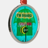 Ornement En Métal Chérie, Tu Me Manques Tant (Droite)