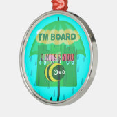 Ornement En Métal Chérie, Tu Me Manques Tant (Gauche)