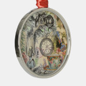 Ornement En Métal Cheshire Chat Alice Wonderland Classic (Droite)