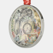 Ornement En Métal Cheshire Chat Alice Wonderland Classic (Gauche)