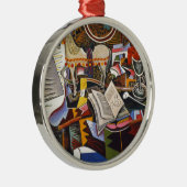 Ornement En Métal Cheval Pipe Fleur rouge par Joan Miro (Droite)