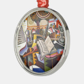 Ornement En Métal Cheval Pipe Fleur rouge par Joan Miro (Gauche)