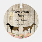 Ornement En Métal Chèvre laitière naine nigériane - Temps de lait (Verso)