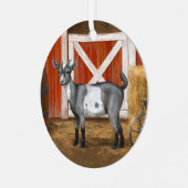 Ornement En Métal Chèvre tachetée gris mou (Avant gauche)