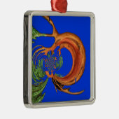 Ornement En Métal Chic Round Hakuna Matata Navy Blue Collection (Droite)