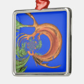 Ornement En Métal Chic Round Hakuna Matata Navy Blue Collection (Gauche)