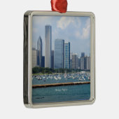 Ornement En Métal Chicago Skyline (Droite)