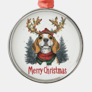 Ornement En Métal Chien Beagle mignon