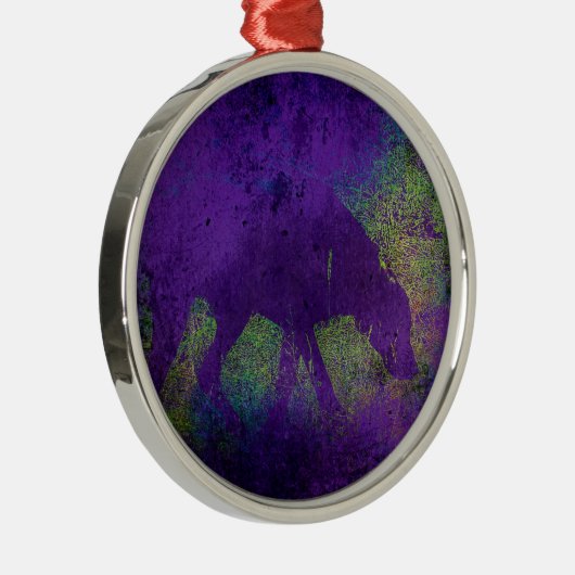 Ornement En Métal Chien coloré (Droite)