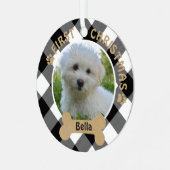 Ornement En Métal CHIEN D'ABORD NOËL 2 faces - Photo (Avant gauche)