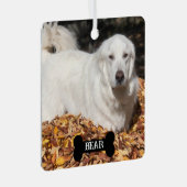 Ornement En Métal Chien Gardien des Pyrénées Blanches (Avant droite)