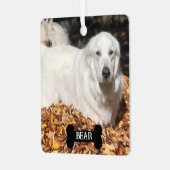 Ornement En Métal Chien Gardien des Pyrénées Blanches (Avant gauche)