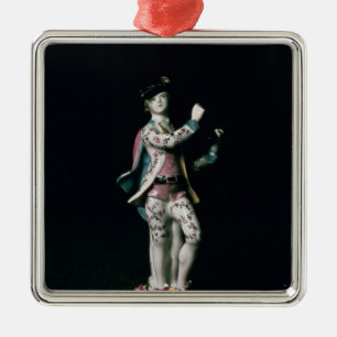 Ornement En Métal Chiffre de Lowestoft d'un garçon jouant une