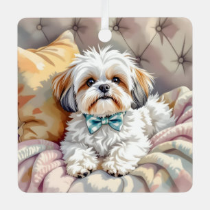 Ornement En Métal Chih tzu Chien Chien Chien Chien Chien Chien Perso