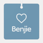 Ornement En Métal Chihuahua Memorial Custom Chien Nom Rainbow Bridge (Verso)