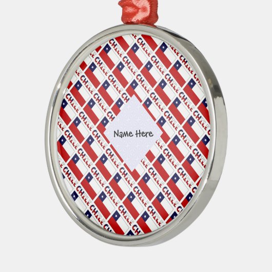 Ornement En Métal Chili Pavillon chilien Carrelage personnalisation  (Gauche)