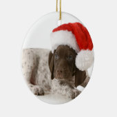 Ornement En Métal Chiot de Noël - indicateur aux cheveux courts (Droite)