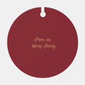 Ornement En Métal Chisholm Weathered Scottish Tartan Christmas (Verso)