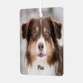 Ornement En Métal Chocolat Berger Australien Chien Chien Chien Chien (Avant gauche)