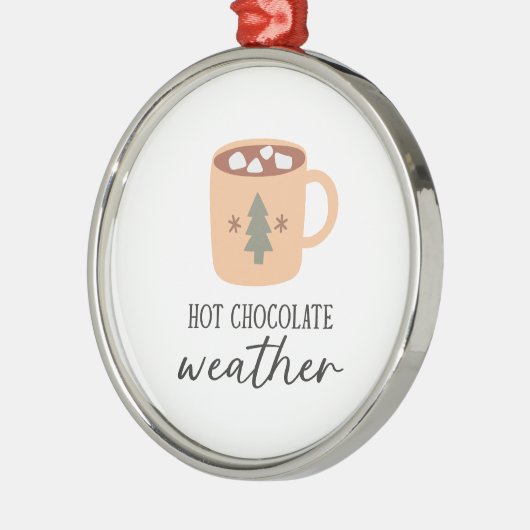 Ornement En Métal Chocolat chaud Météo Festive Noël (Gauche)