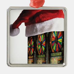 Ornement En Métal Chrismtas Vegas Slot Machine