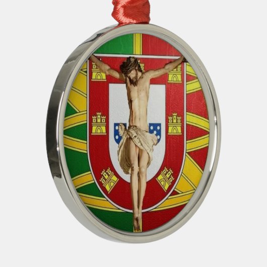 Ornement En Métal Christ sur le drapeau portugais (Droite)