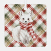 Ornement En Métal Christmas White Peppermint Deer (Verso)