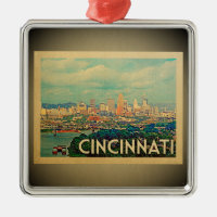 Cincinnati Vintage voyage de l'ornement de l'Ohio