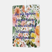 Ornement En Métal Citation Cadeau mariage Souhaite Pour Les Mauvais (Avant gauche)