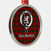 Ornement En Métal Clan écossais MacDuff Tartan et Crest Badge (Droite)