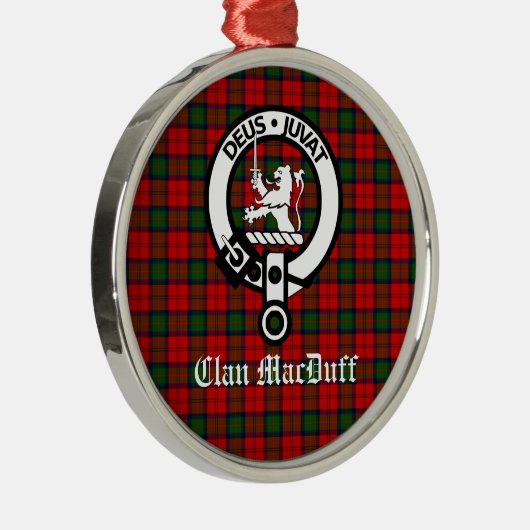 Ornement En Métal Clan écossais MacDuff Tartan et Crest Badge (Droite)