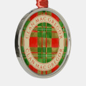 Ornement En Métal CLAN MAC GREGOR Premium Round Orament (Droite)