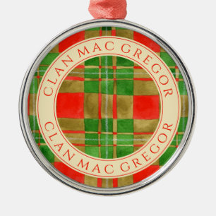 Ornement En Métal CLAN MAC GREGOR Premium Round Orament