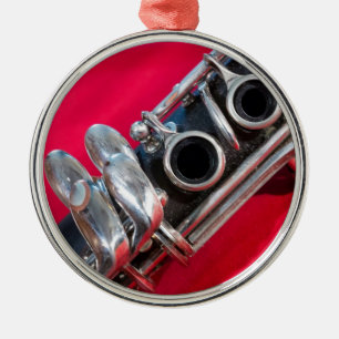 Ornement En Métal Clarinet en rouge